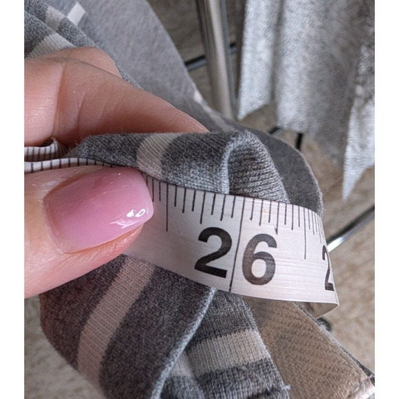 Abercrombie & Fitch Gray Striped Collared Rugby Long Sleeve Polo Shirt XL Preppy - Picture 6 of 9